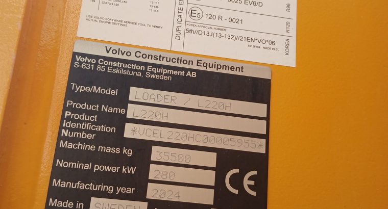 pala gommata volvo L220H